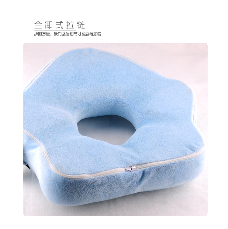 维优净午休枕办公室腰靠垫午睡枕学生抱枕趴趴枕 浅蓝色