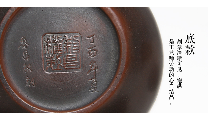 觅陶广西钦州坭兴陶茶壶黎昌权松鹤延年壶坭兴陶书法大师邱一峯老师