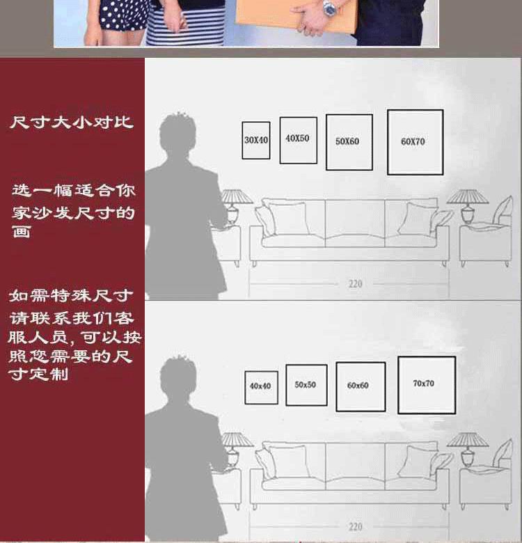 
                                        绿牌 客厅装饰画 现代家居装饰油画 有框挂画 现代家居画 三联画 左边单幅 60*80cm                