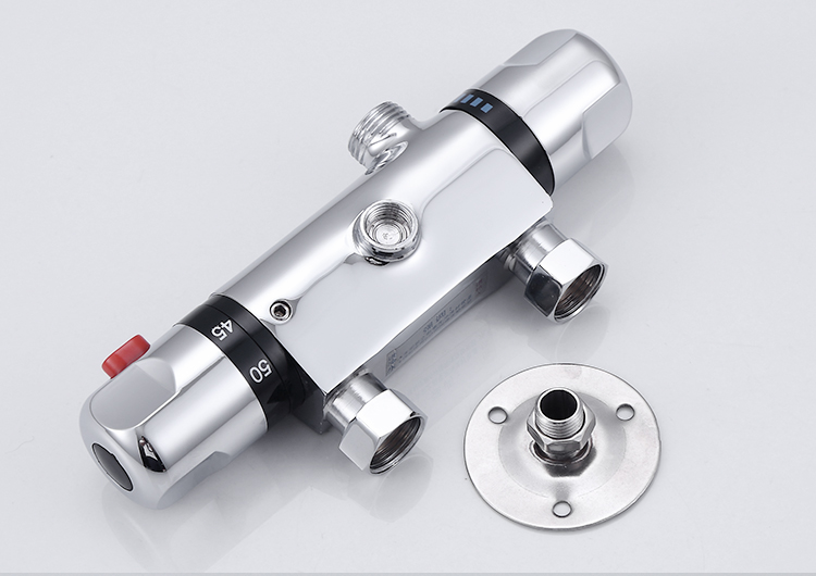 卫浴明装混水阀精铜恒温阀淋浴龙头简易花洒套装 【多档】恒温淋浴