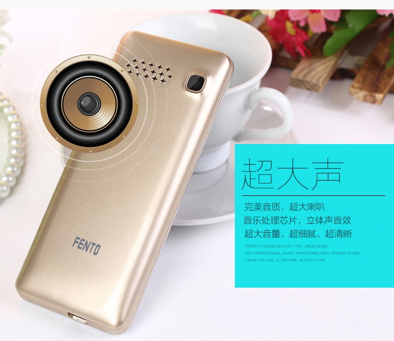 锋达通 FT C616 电信2G直板老人手机 金色