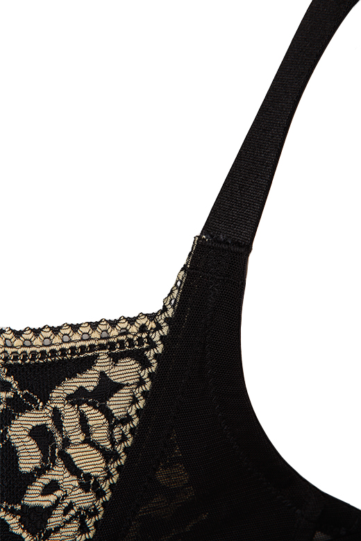 伊维斯大码m比美背无痕调整型文胸 黑色 75e