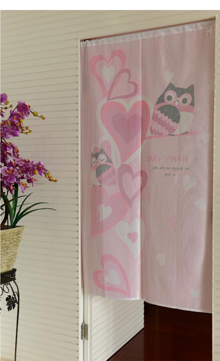 
                                        风雅荷塘  爱情表白  85*150CM 经编纱精品印花风水门帘 布艺 隔断 送杆                