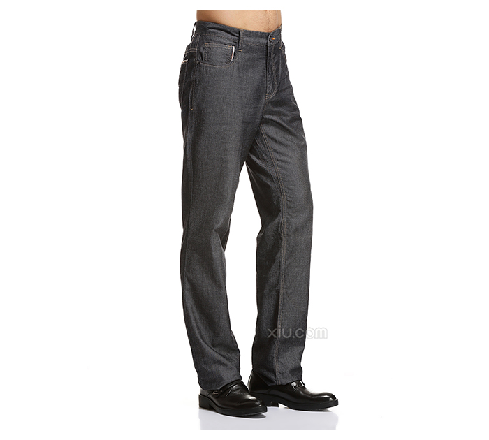 tonino lamborghini 兰博基尼 男士中腰直筒牛仔裤 黑色 32