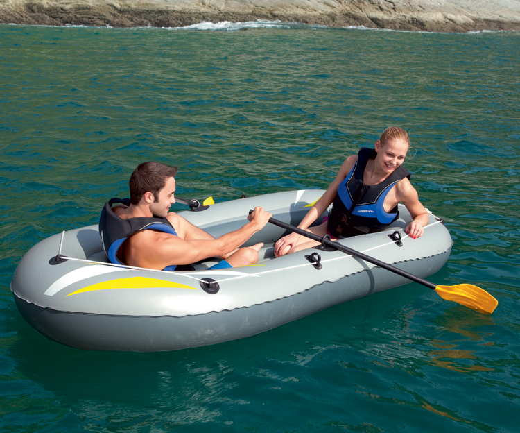 双圈二人船 充气橡皮艇皮划艇三气室二人船套装【图片 价格 品牌 报价