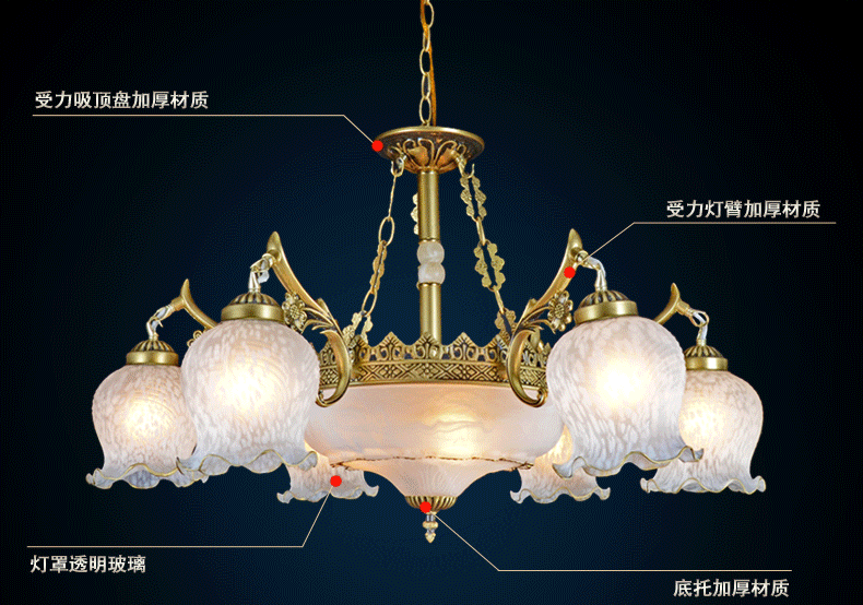 欧式餐厅吊灯 餐厅灯具 会所阳台吊灯 酒店工程灯饰6002 6002-TX2