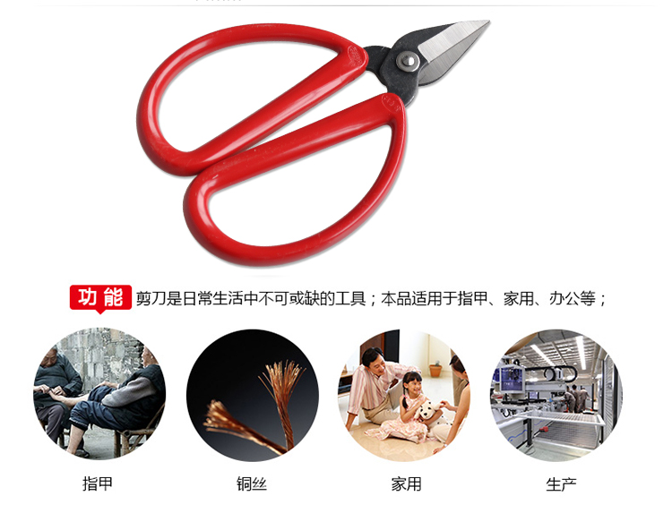 汪吾铨 家用厨房剪刀  不锈钢指趾甲 美甲修甲  老人厚趾剪2007
