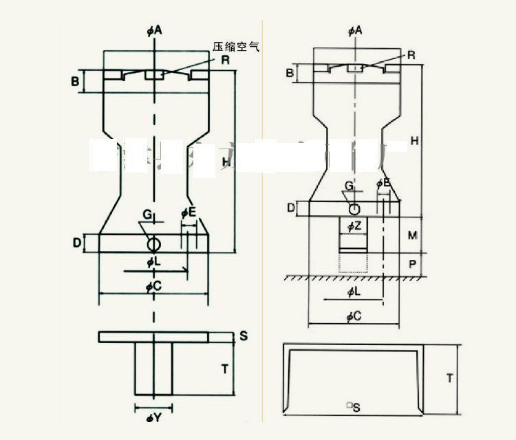 气动敲击锤空气锤气动敲击锤冲击空气锤ahskzcsx3040608080气锤底座