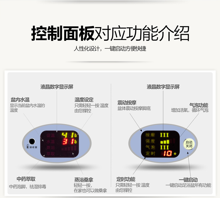 
                                        忘不了 FT-75 分体式足浴器 全自动按摩足浴盆                