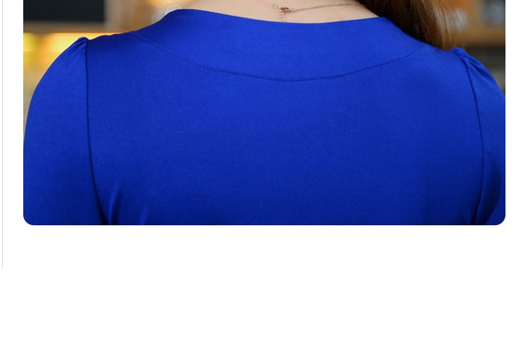 妙妙秀语2016秋款女装打底衫修身气质显瘦立领长袖T恤衫 女 上衣 绿 色 L