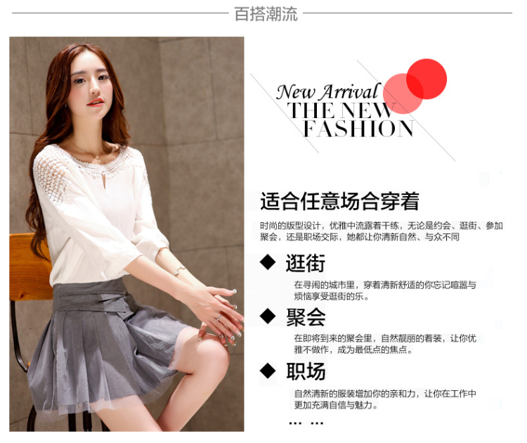 弥黛诗2015秋季新款女装甜美高腰百褶短裙显瘦百搭气质半身短裙 9143灰色 XL