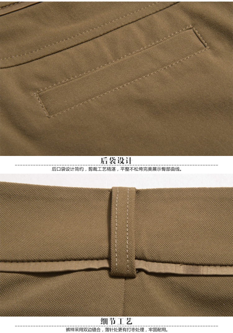 职业阿玛施特女装旗舰店专柜正品2016春装新款时尚显瘦直筒长裤女裤 黑色裤子 S(2码)