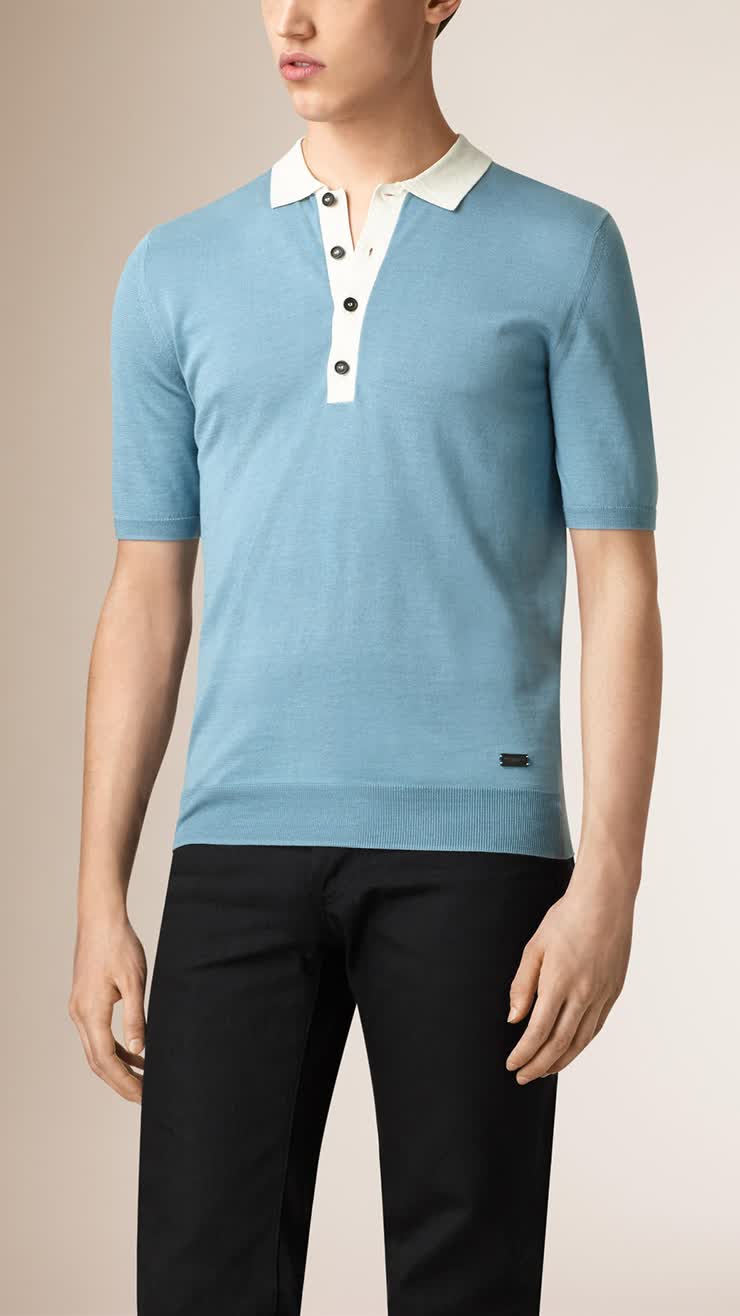 burberry brit/巴宝莉 新品 男士时尚短袖polo衫 精品男装39740901