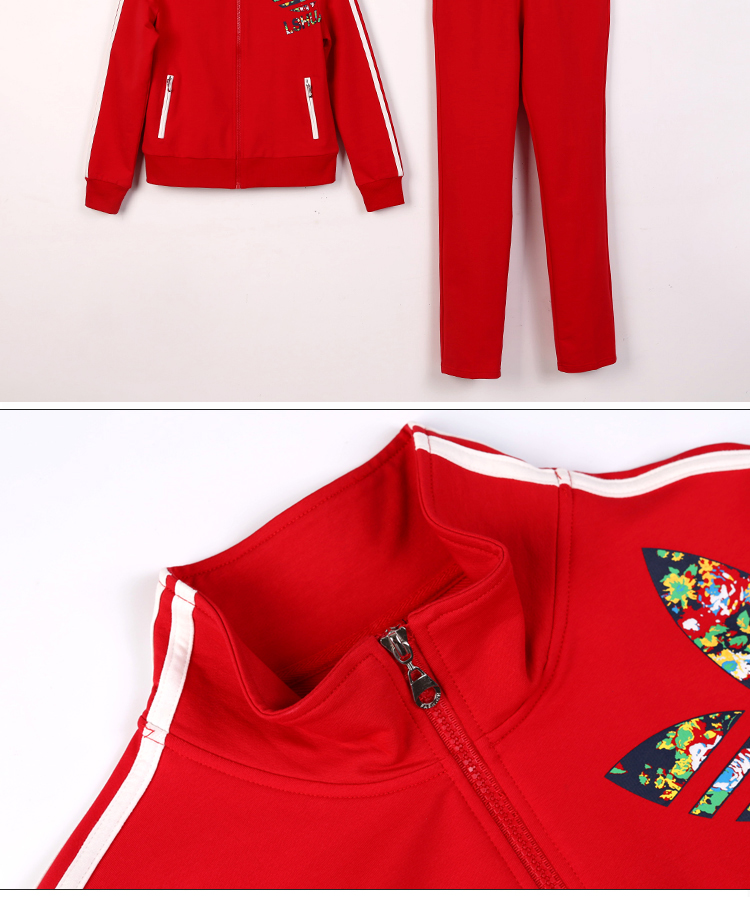 
                                        纽然(NIURAN)新款秋冬装休闲时尚连帽运动套装法兰绒运动服棒球服女 酒红色 M                