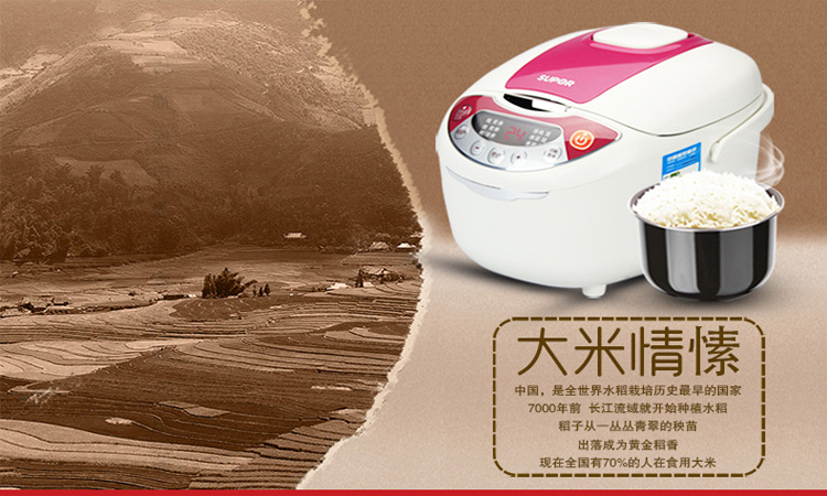 SUPOR苏泊尔 电饭煲CFXB30FC118-60 聪明火微压烹饪 纳米晶钢内胆电饭煲