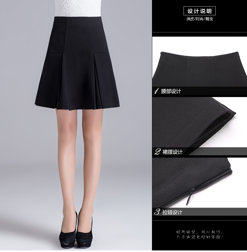 卓妆奴半身裙中长款秋冬 半身裙包裙秋冬2016新款半身裙冬季女裙半身裙毛呢松紧腰半身裙灰色 灰色8901# L 腰围2尺2--2尺3