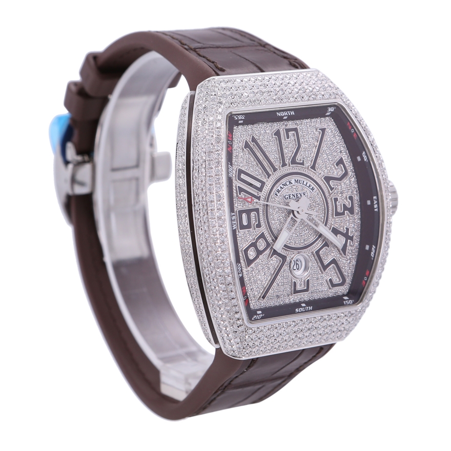 法兰克穆勒男表vanguard系列v45scdt自动机械精钢后镶钻_ 3折现价7080