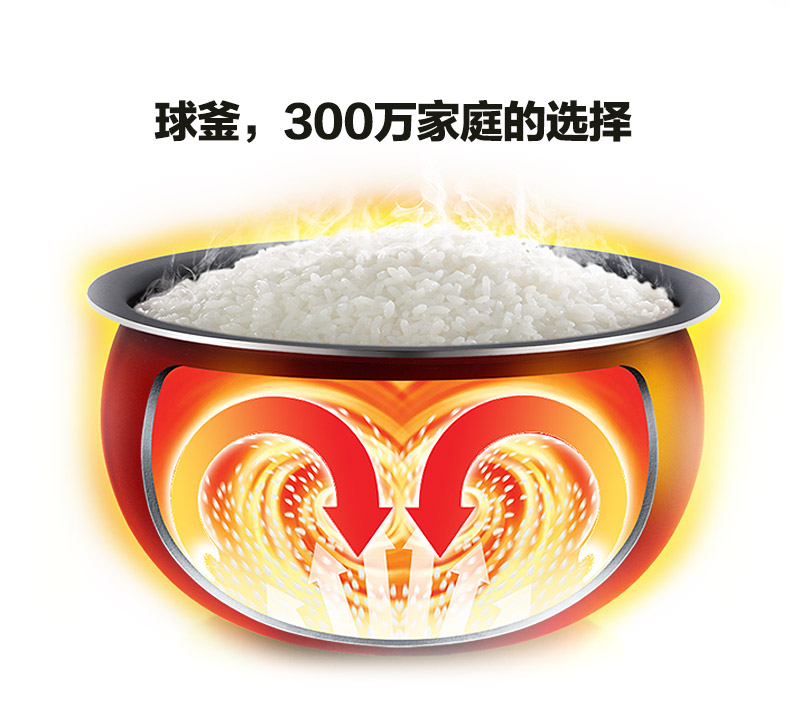 苏泊尔（SUPOR）CYSB50YC520Q-100电压力锅球釜双胆智能压力锅 CYSB5