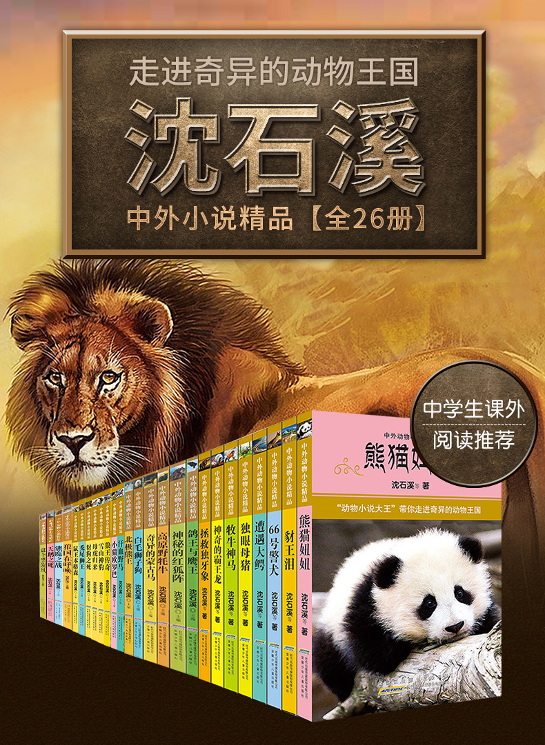 【全套26冊】沈石溪動物小說 動物大王沈石溪的作品 兒童文學課外書