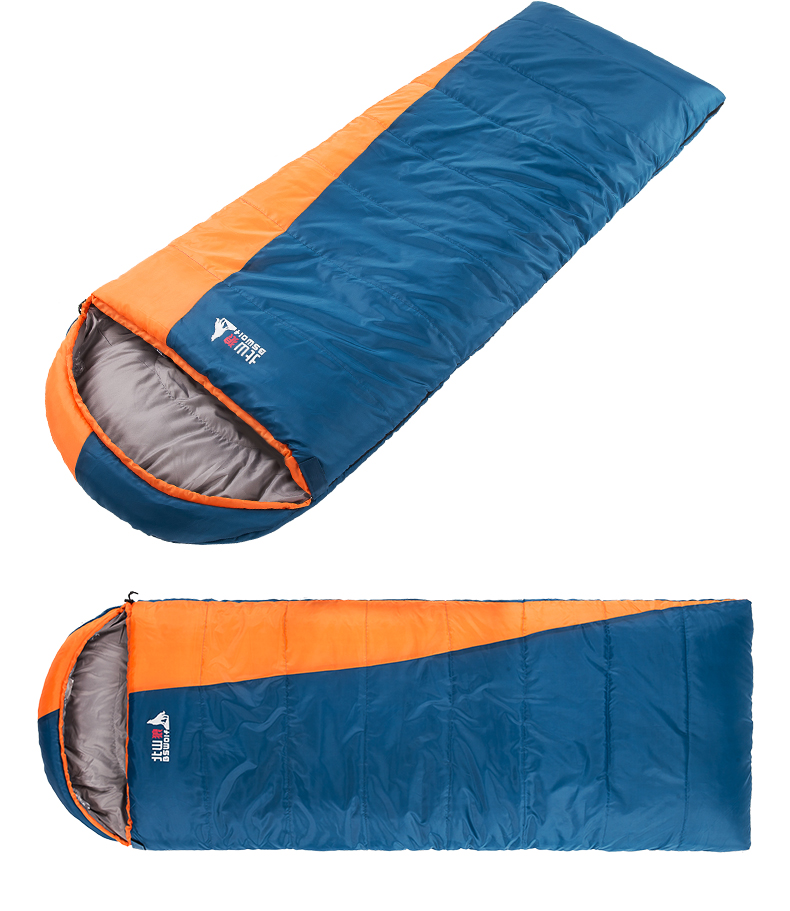 北山狼秋冬户外睡袋野外露营四季睡袋室内保暖加厚加宽成人睡袋新 橙