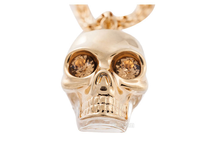 alexander mcqueen 亚历山大·麦昆 女士金属骷髅头项链 f【图片 价格