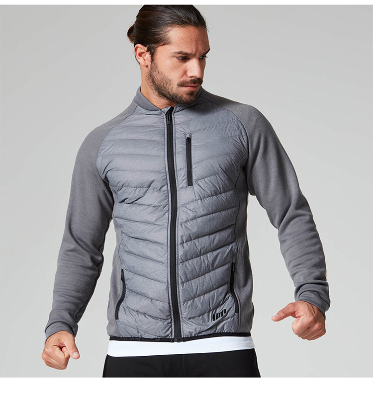 新款男式冬季保暖棉服男款个性拼接运动外套男士跑步健身棉衣男装休闲