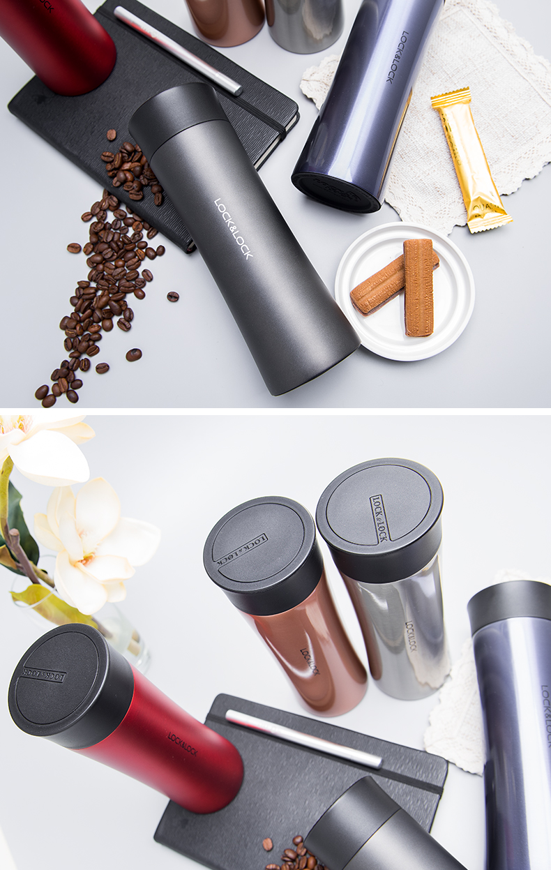 乐扣乐扣(locklock) 不锈钢保温杯男女便携水杯韩版商务创意杯子带茶