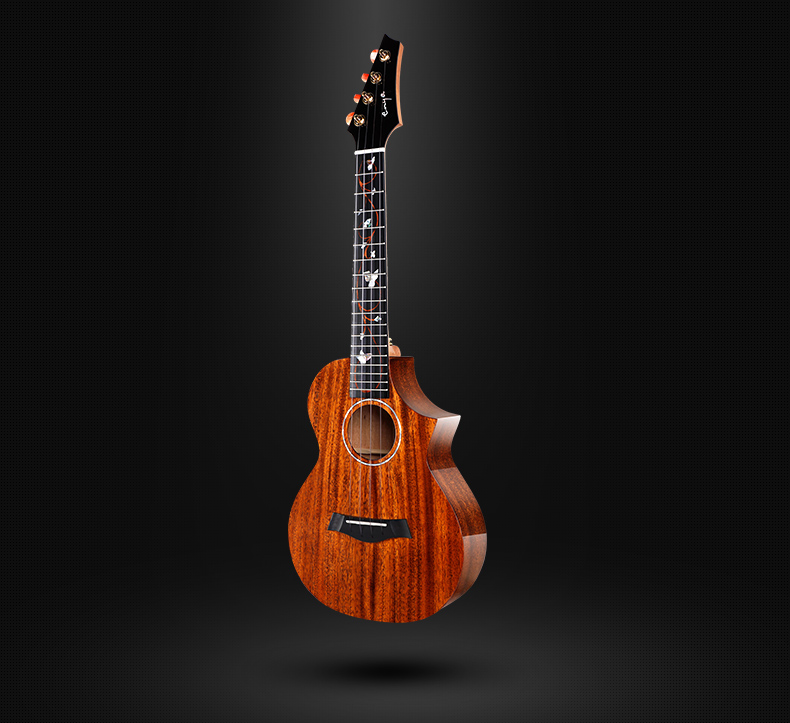 enya 恩雅m6桃花芯全单板尤克里里 23寸乌克丽丽小吉他 euc-m6,23寸