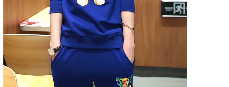 
                                        湖澜卫衣女宽松连帽2017秋季带T恤字母运动休闲套装女三件套H8317 绿色 3XL                