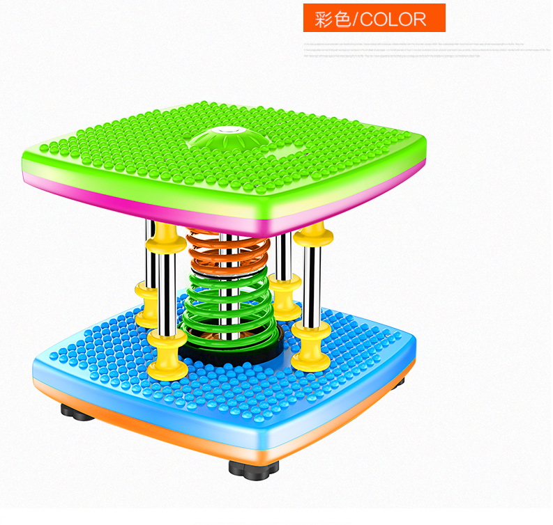 双弹簧扭腰机跳舞机家用运动健身器材减肥机女扭扭乐钮扭腰盘 玫红