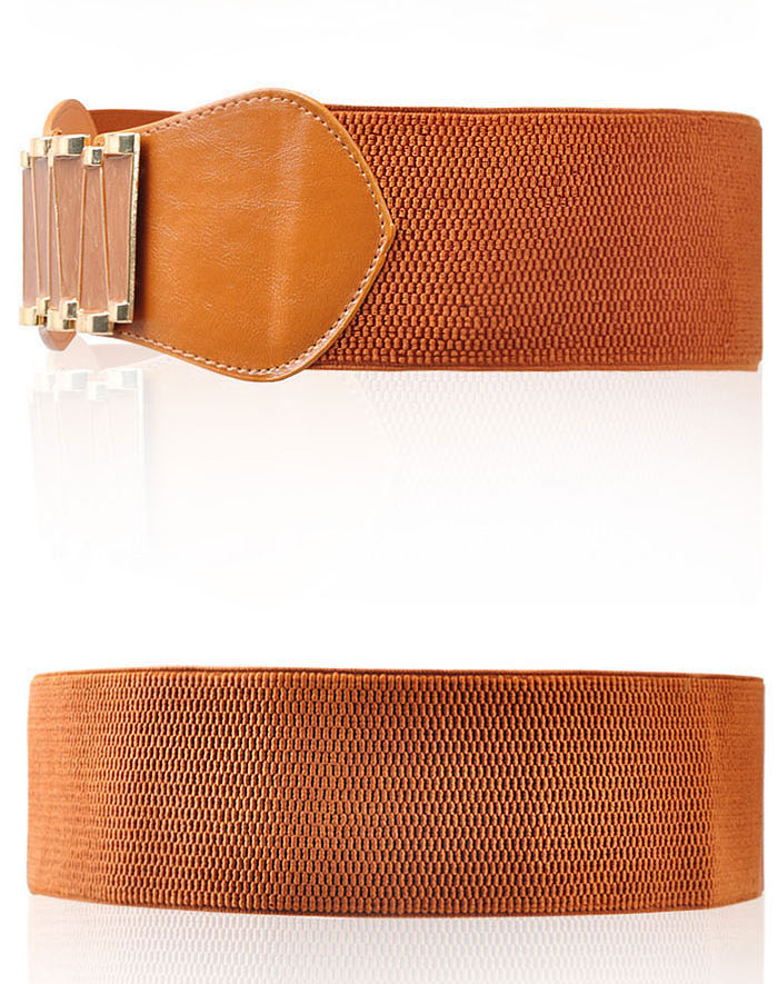 m字型宽版松紧腰带 玫红色 72号