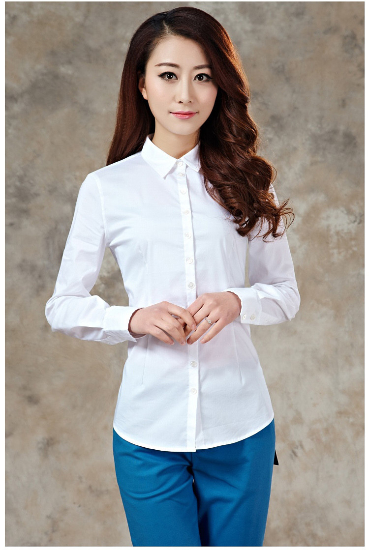 职业阿玛施特价女装旗舰店专柜正品2015夏季新款OL衬衫长袖翻领上班族女装修身韩版衬衣白领 黄色 3码/M 重110