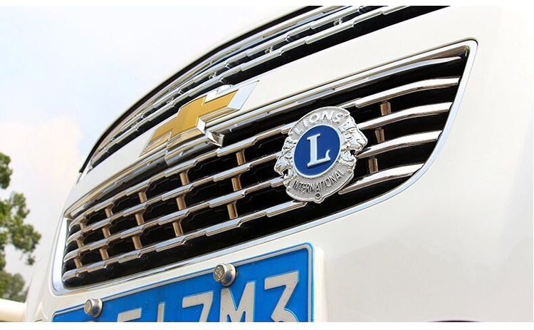 醉米汽车中网标狮子会会标徽章纪念品汽车中网改装车标高档车饰装饰贴