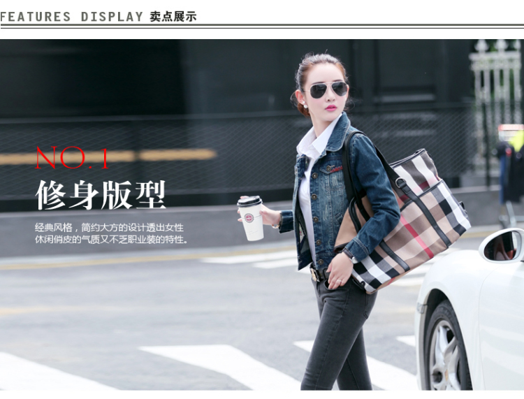 原天尚美  2015秋冬新款牛仔外套 女装韩版修身短款翻领牛仔服  CC380C-052 图片色 L