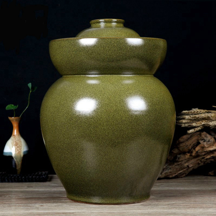 
                                                                                一米丫丫丫 景德镇大号10/20/30/50斤陶瓷泡菜坛酸菜坛子腌菜缸肉坛 20斤装                