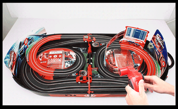 【点盛老牌魔方手摇发电轨道车】点盛老牌魔方 遥控电动双人竞速轨道