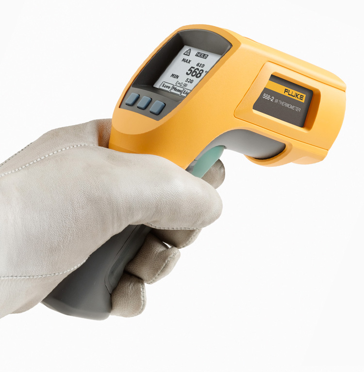 福禄克(fluke)f566-2测温枪红外测温仪568-2红外非接触式接触式二合一