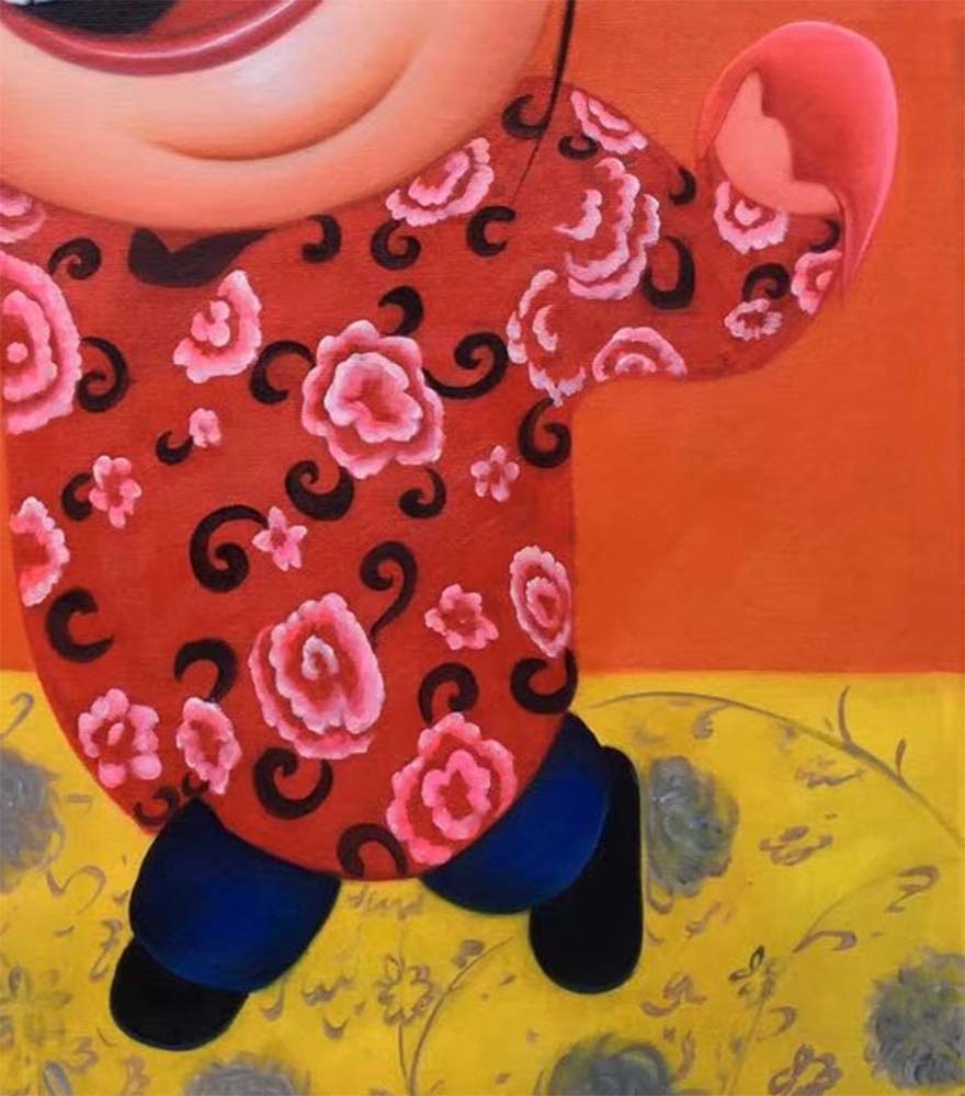 杜晓枫 《喜结良缘》 布面油画