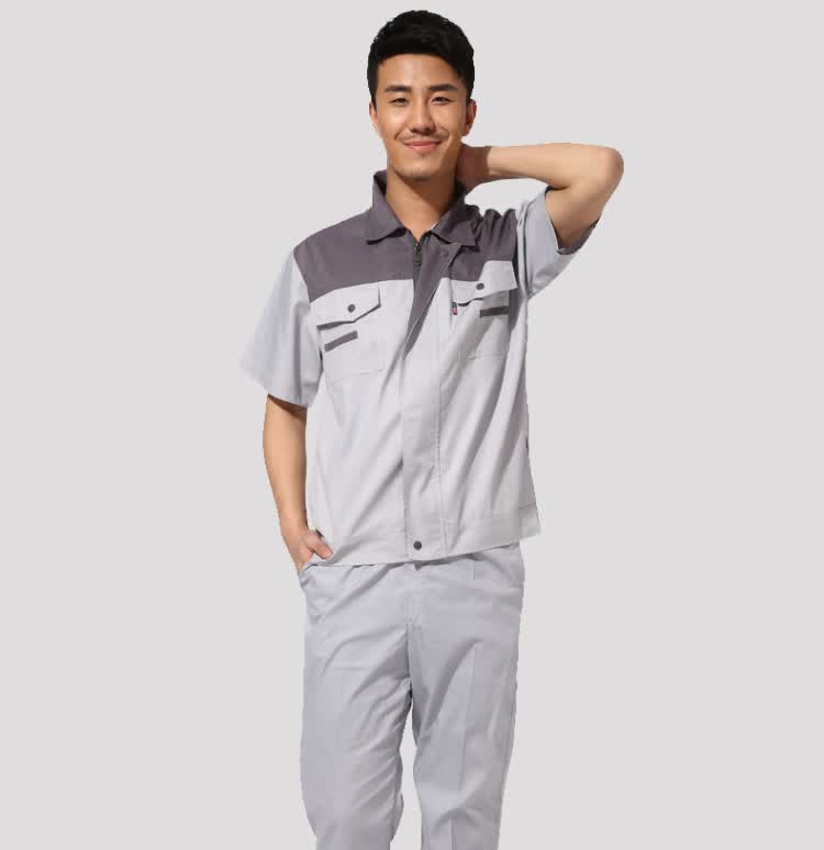 简约休闲汽车4s店维修人员工作制服工程服男装汽修维修工厂车间制服