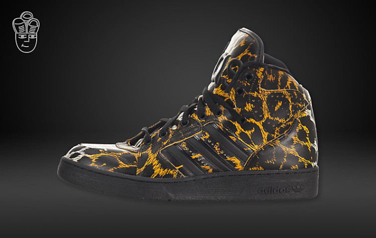 adidas jeremy scott 三叶草js限量豹纹大舌头板鞋d65985 d65985 46