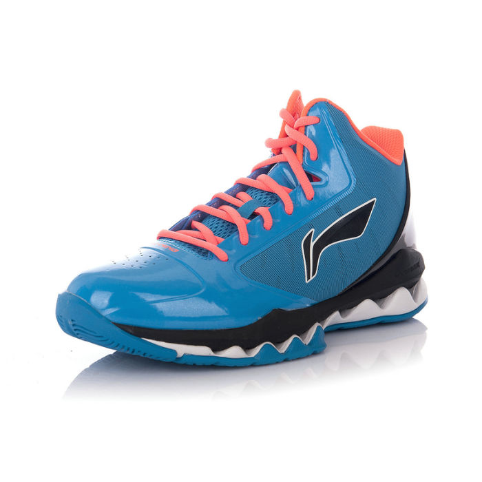 0 灵活篮球鞋 中帮篮球场地鞋abph151-2/-4 李宁蓝/粉/白 43