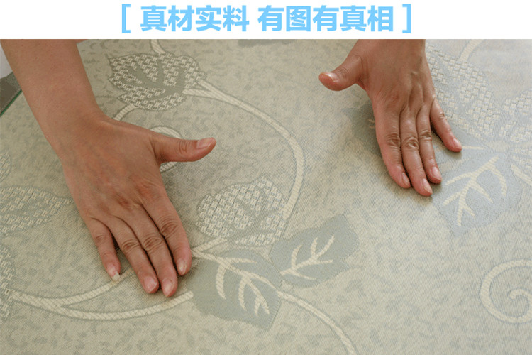 
                                        美美爱 夏季冰丝沙发垫坐垫夏天布艺防滑皮沙发凉席藤席凉垫子定做 绿曼 70*140                