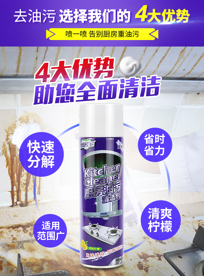 88708-油烟机清洗剂多功能泡沫清洁剂厨房去重油污净油烟净强力除油剂油渍净家用去油污神器一喷净-详情图