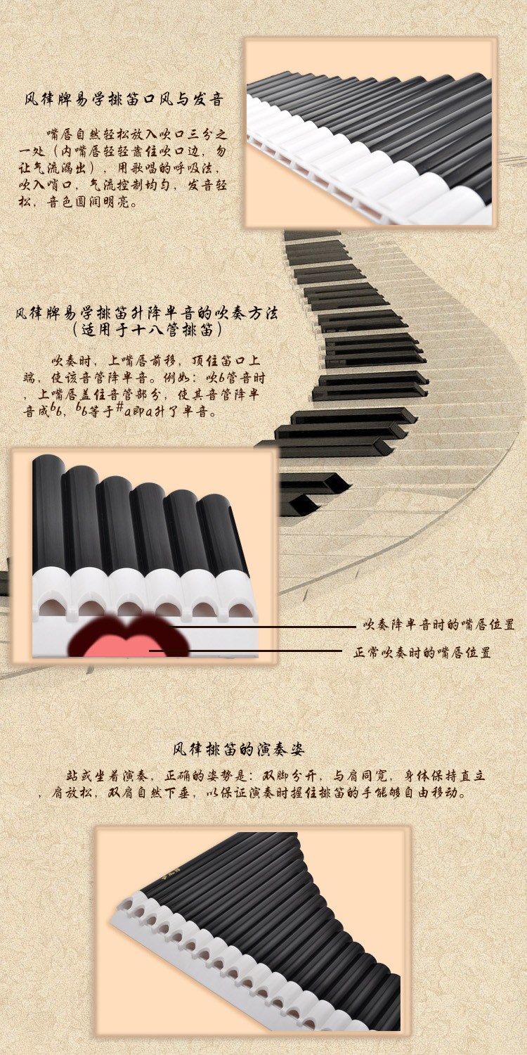 c                      排笛*1 光盘*1 教材*1 排笛包*1 音符贴纸*1