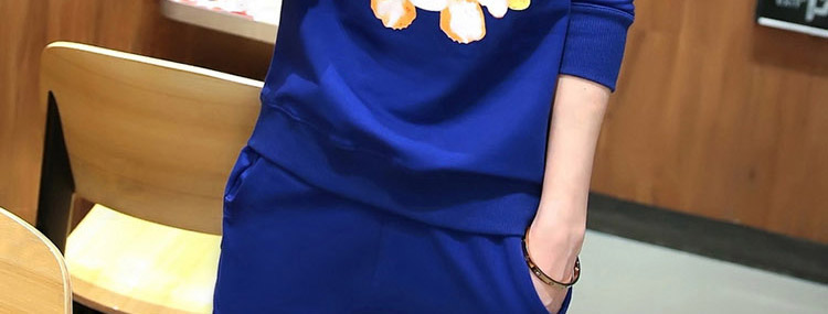 
                                        湖澜卫衣女宽松连帽2017秋季带T恤字母运动休闲套装女三件套H8317 绿色 3XL                
