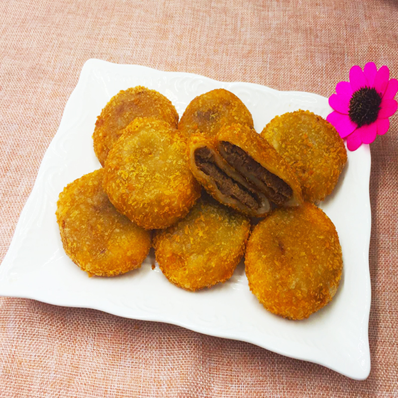 东北特产油炸糕 传统老式油炸糕糕点小吃年货 红芸豆馅 20个_ 9折现价