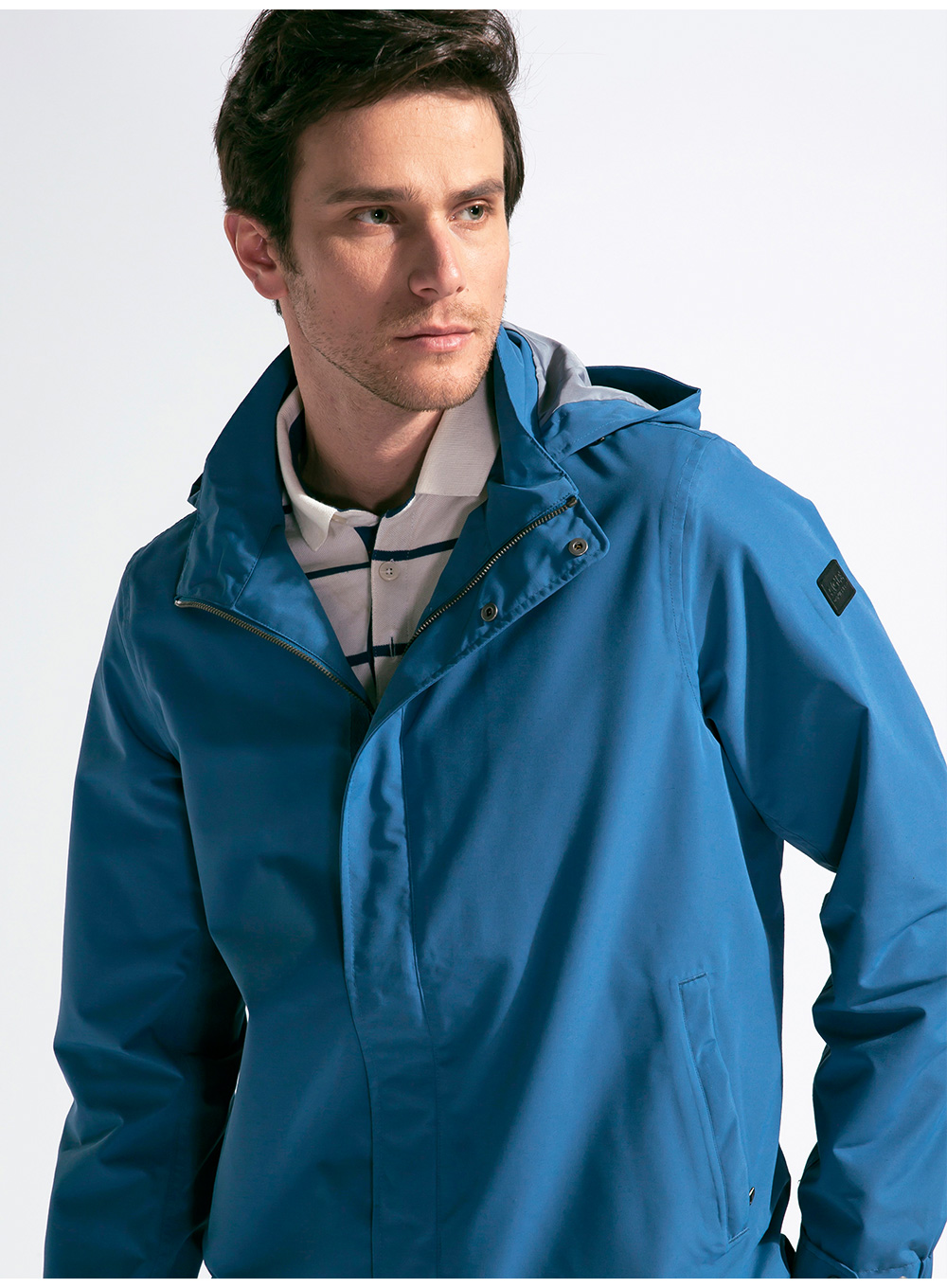 aigle 艾高 男士mtd防水透气简洁夹克风衣 thomas 灰色 810270113 l