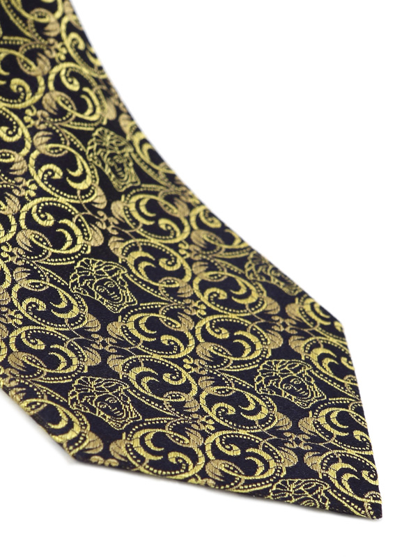 versace 范思哲 男士花纹领带 cr8lseb1221 0003 vhb1221 金色 f