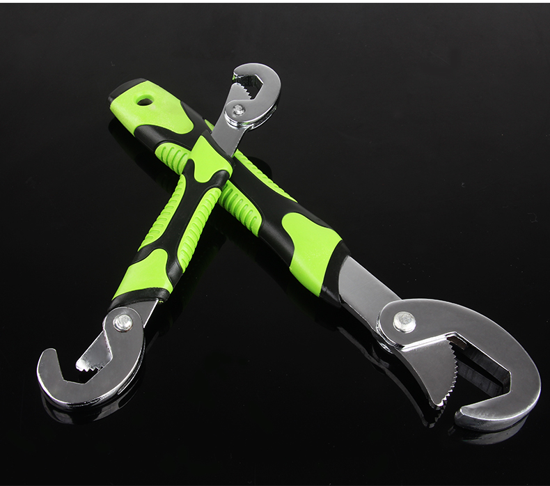 万能扳手二件套快速水管钳活动多功能管钳扳手万用扳手