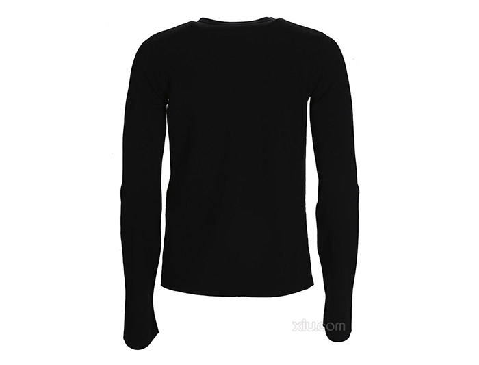 celine 赛琳 女士真丝长袖t恤 23aq46030.26030 38no 黑色 xs